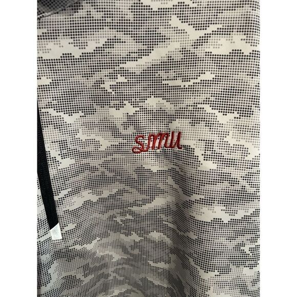 SMU Mustangs Cutter & Buck Mens 2XT Tall Camo 1/4 Zip Pullover Stretch Golf - Picture 4 of 8